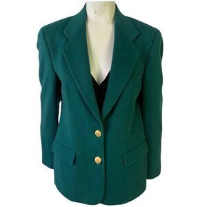 PIETRAFESA GREEN BLAZER  CAMEL HAIR BLAZER SINGLE BREAST UNION MADE IN USA 4